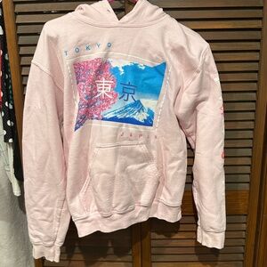 Pink Popular Poison Tokyo Japan Hoodie, Size Small. Used.